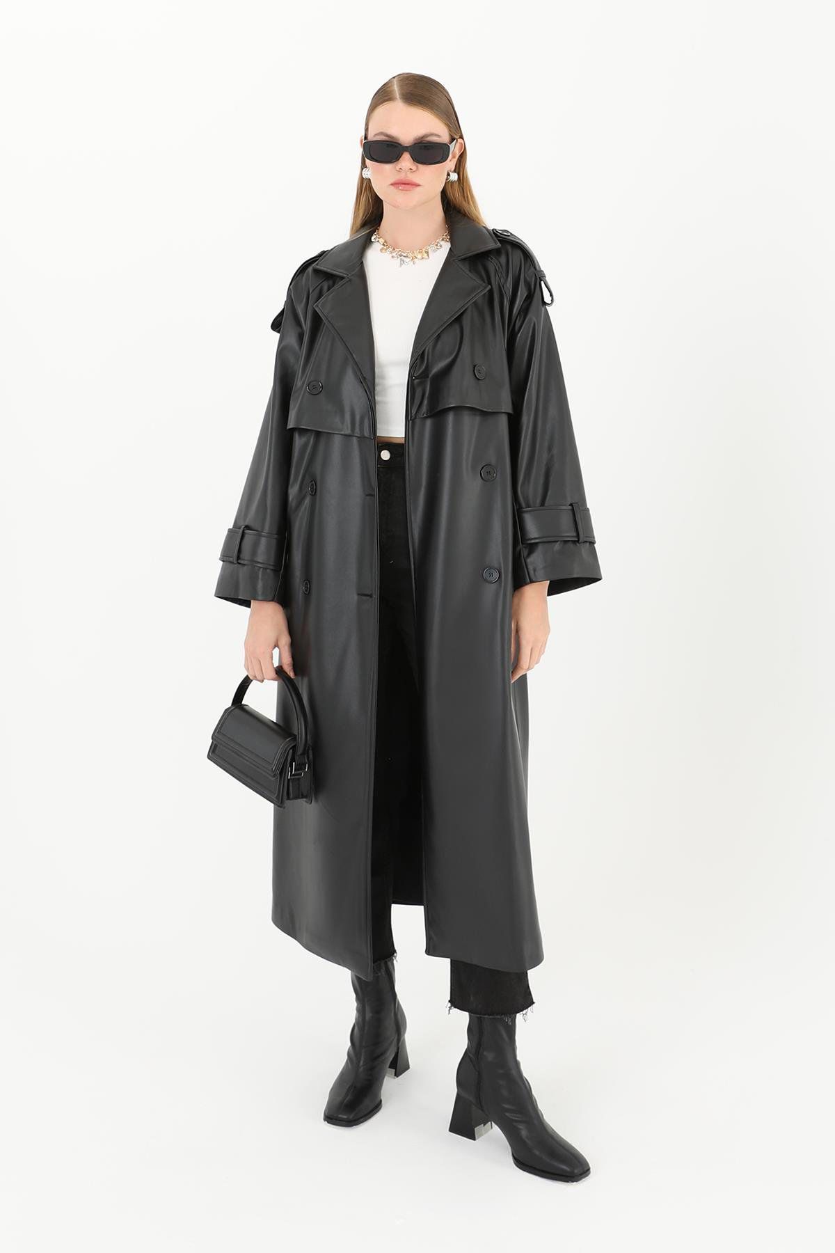 25Y4260 TAKIM TUNİK PANTOLON BEL KUŞAK YAN YIRTMAÇ TUNİĞİ DÜĞMELİ , ARMODAM , Kategori , TRENCHKOT