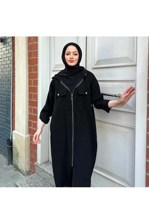 25Y34391 KAP FERMUARLI METAL AKSESUAR DETAYLI OVERSIZE