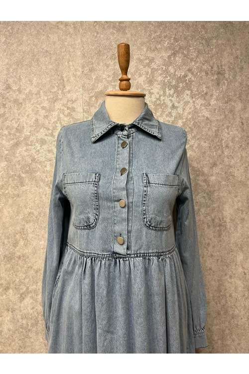 25Y61540 ELBİSE KOT ÖNÜ CEPLİ