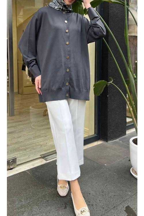 26K3098 HIRKA MERSERİZE DÜĞMELİ