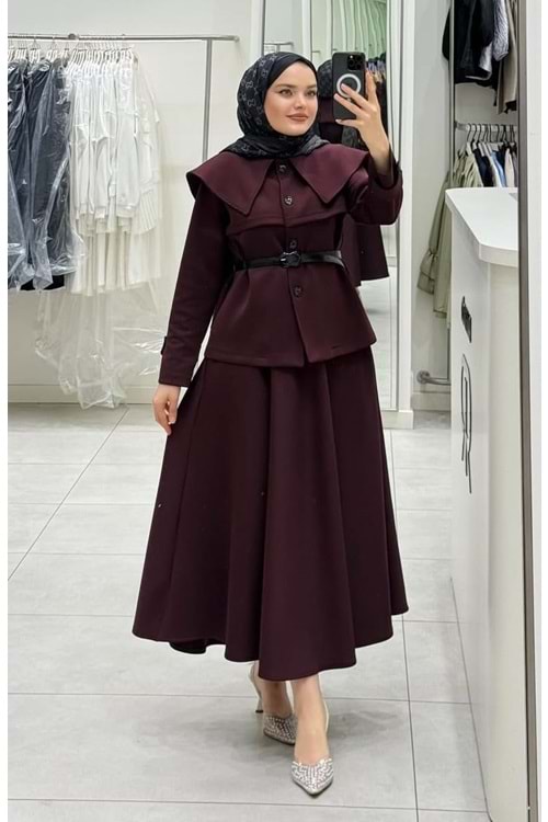 26K4307 TAKIM CEKET ETEK , SCUBA KUMAŞ BEBE YAKA ÖNÜ DÜĞMELİ