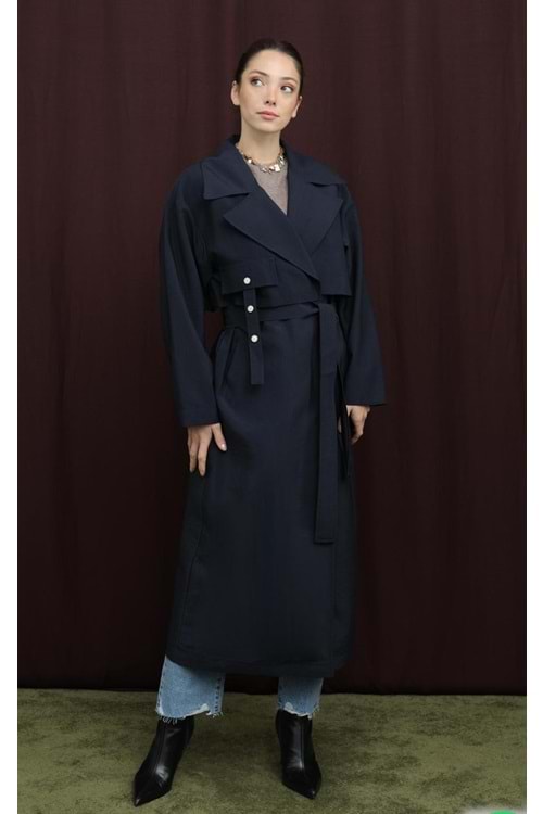 26Y15228 KAP TEK TARAFI CEP DETAYLI BELİ KEMERLİ