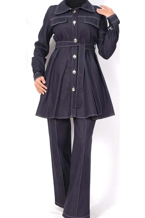 26Y40714 TAKIM GÖMLEK PANTOLON KOT , DÜĞMESİ GOLD DETAYLI GÖĞÜS KISMI CEPLİ