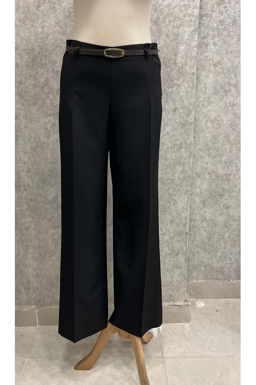 26Y2219 PANTOLON BORU PAÇA YANDAN FERMUARLI İNCE KEMERLİ