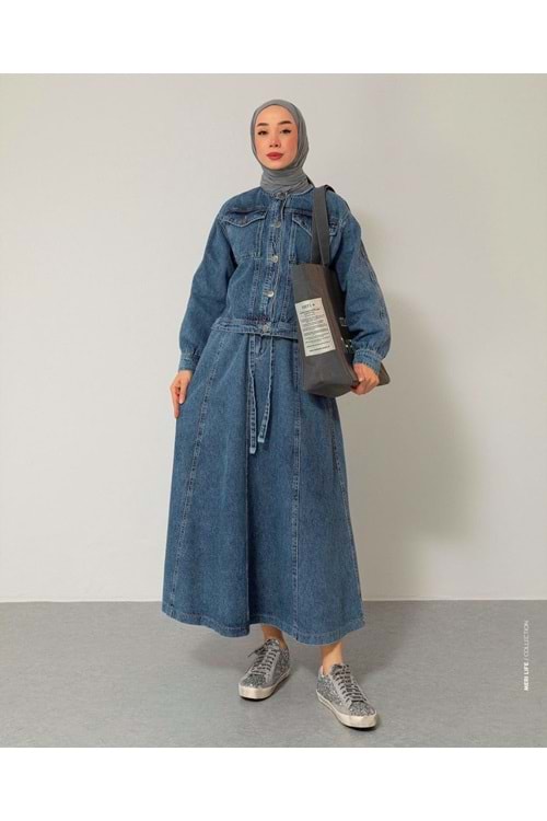 25Y6384 TAKIM CEKET ETEK KOT DÜĞMELİ