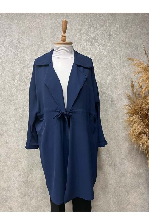 25Y1556 CEKET BELİ BAĞLAMALI CEPLİ