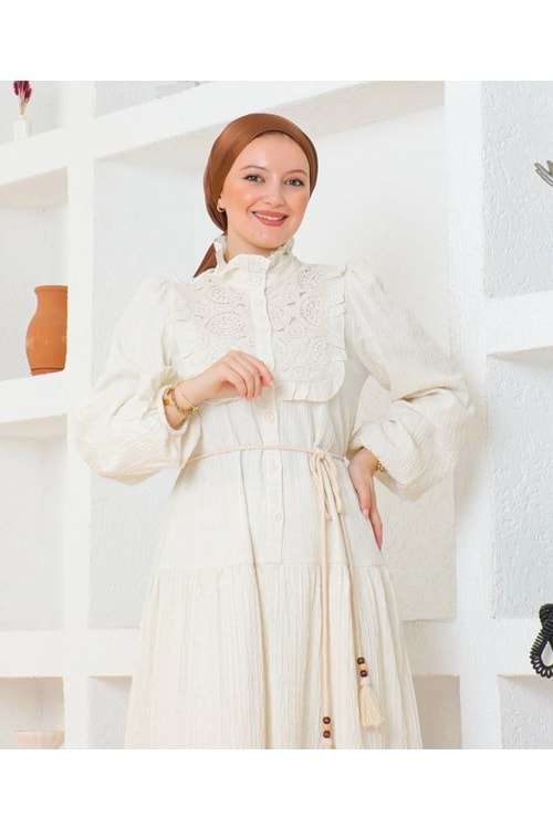 25Y9505 ELBİSE FİSTOLU ÇİLEK KUMAŞ