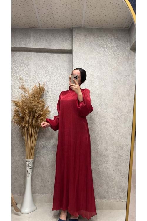 25Y4619 ABİYE ELBİSE JANJAN KUMAŞ ASTARLI