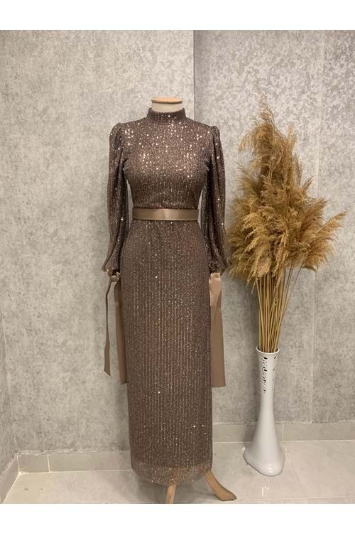 25Y4677 ABİYE FULL BONCUK VE PUL DETAYLI KOLLARI KURDELELİ