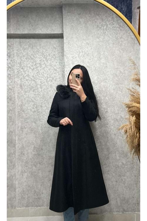 26K13751 ABACI KABAN ARA BOY KAPÜŞONLU GİZLİ DÜĞMELİ