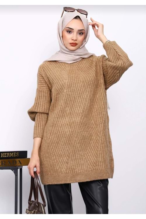 26K7852 KAZAK UZUN KENDİNDEN DESENLİ