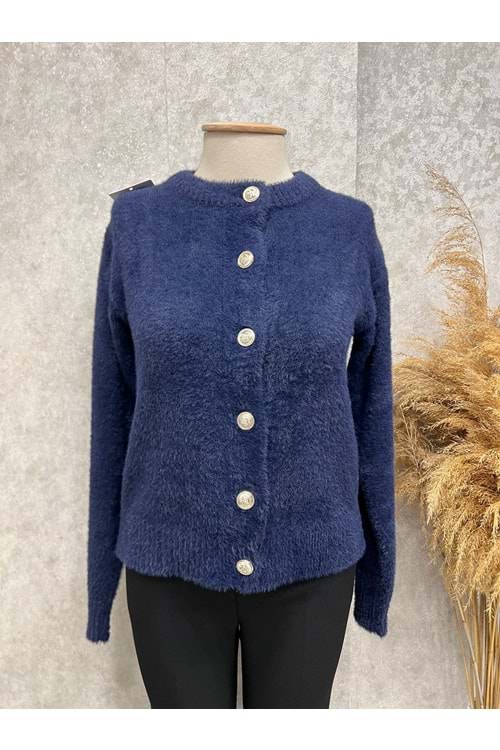 26K8604 HIRKA KISA YUVARLAK YAKA DÜĞMELİ